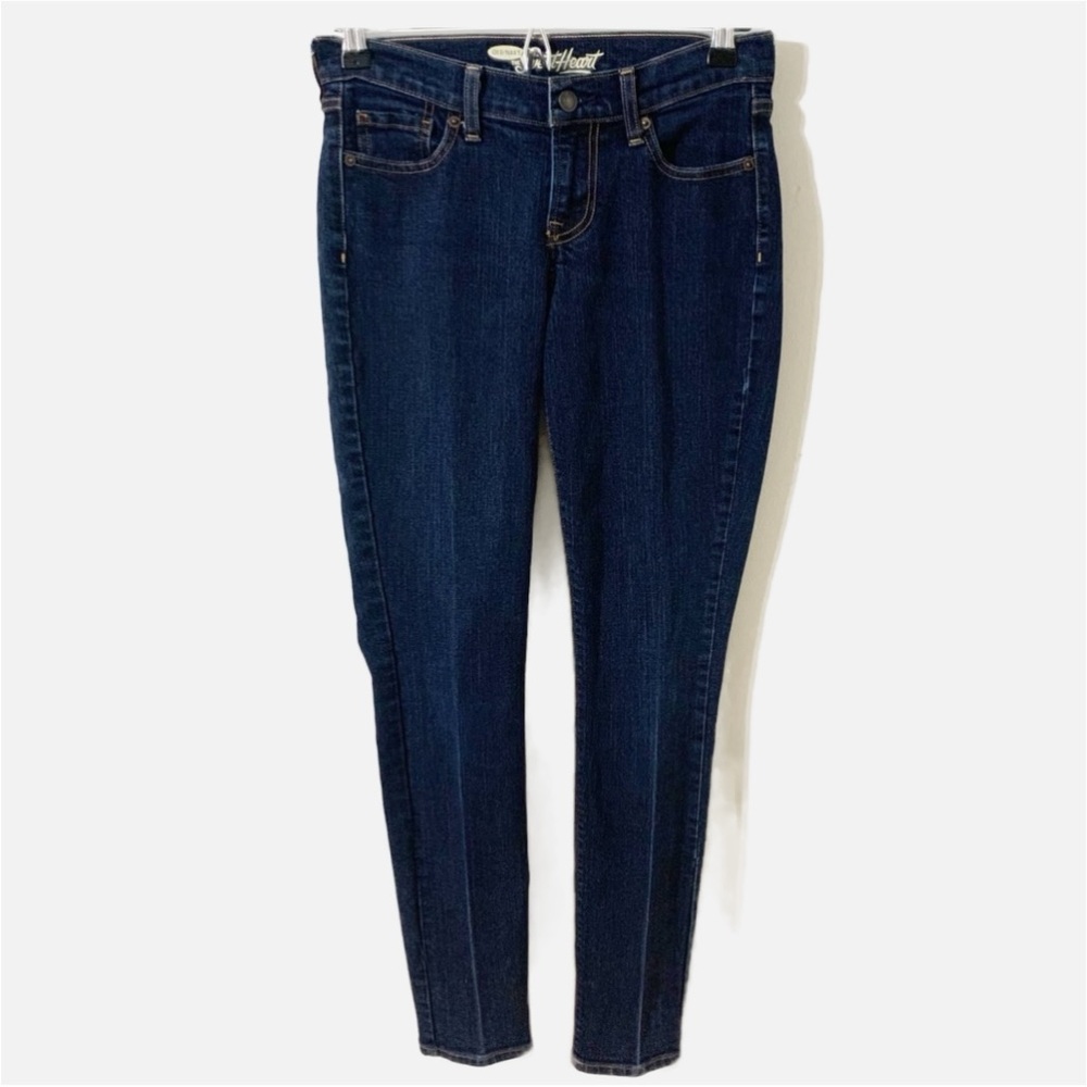 Old Navy The Sweetheart Skinny Denim Jeans Dark Indigo Wash Regular Fit Size 2